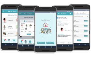 Run My Home Application's Mobile screens